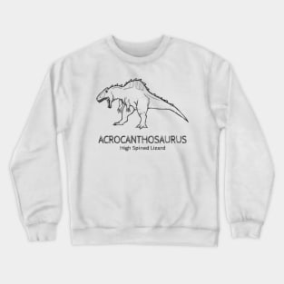 Acrocanthosaurus Original Sketch Crewneck Sweatshirt